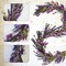 Purple Lavender Flower Garland for Mantle & Fireplace – 70 Inch Spring & Summer Floral Garland for Front Door, Wedding, Rustic Farmhouse Indoor & Outdoor Decor